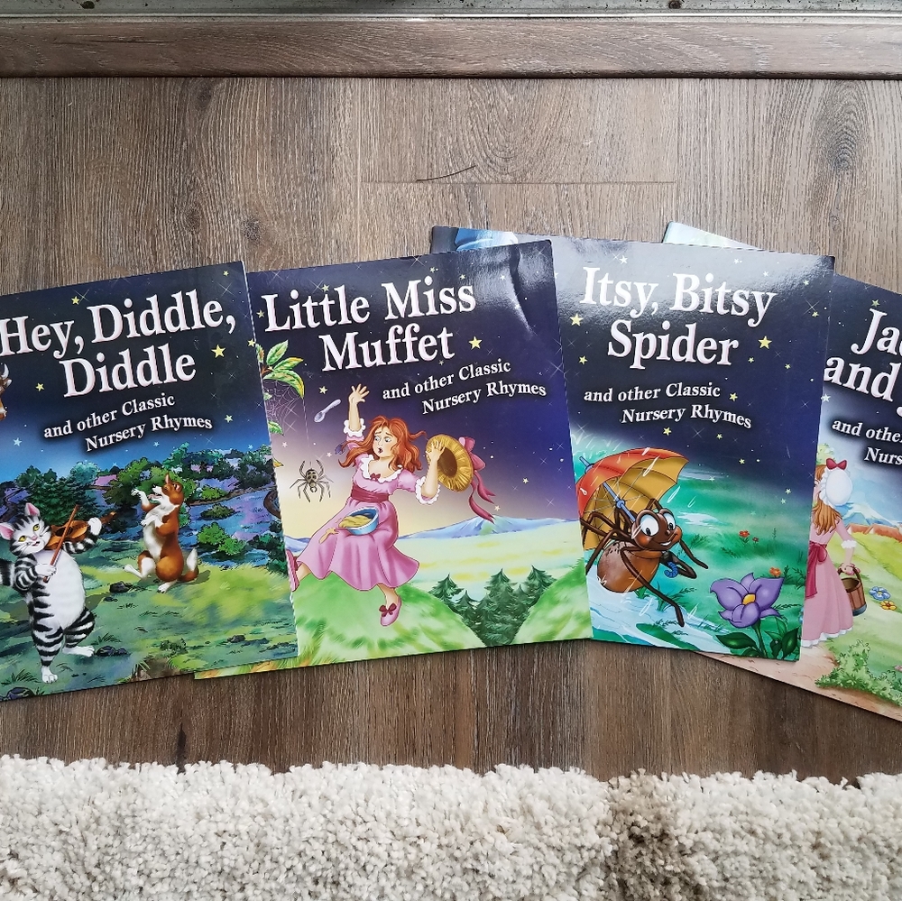 Set of 4 Classic Nursery Rhymes Books